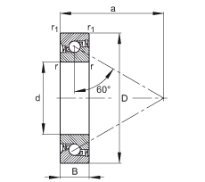 ǽ|S 7602015-2RS-TVP, 򣬽| a = 60㣬ƹɂ(c)ܷ