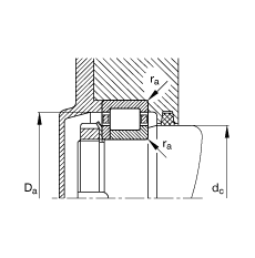ALS NJ2324-E-M1 + HJ2324E,  DIN 5412-1 ˜ʵҪߴ,  L ȦλS, ɷx, ּ