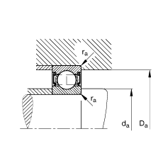 S 6201-2RSR,  DIN 625-1 ˜ʵҪߴ, ɂȴܷ