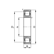 ΝLS 20316-MB,  DIN 635-1 ˜ʵҪߴ