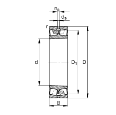 {ĝLS 230/630-B-K-MB,  DIN 635-2 ˜ʵҪߴ, FףF 1:12